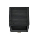 Manhattan Comfort Evelyn Modern 20" Nightstand in Charcoal Gray (1-Drawer) - Set of 2