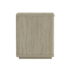 Manhattan Comfort Evelyn Modern 20" Nightstand in Natural (1-Drawer) - Set of 2