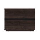 Manhattan Comfort Evelyn Modern 32" Nightstand in Brown (1-Drawer) - Set of 2