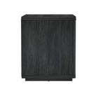 Manhattan Comfort Evelyn Modern 32" Nightstand in Charcoal Gray (1-Drawer) - Set of 2