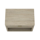 Manhattan Comfort Evelyn Modern 32" Nightstand in Natural (1-Drawer) - Set of 2