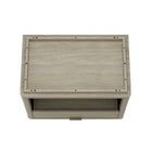 Manhattan Comfort Evelyn Modern 32" Nightstand in Natural (1-Drawer) - Set of 2