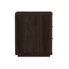 Manhattan Comfort Evelyn Modern 20" Nightstand in Brown (3-Drawer) - Set of 2