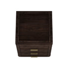 Manhattan Comfort Evelyn Modern 20" Nightstand in Brown (3-Drawer) - Set of 2