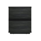 Manhattan Comfort Evelyn Modern 20" Nightstand in Charcoal Gray (3-Drawer) - Set of 2
