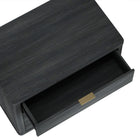 Manhattan Comfort Evelyn Modern 32" Nightstand in Charcoal Gray (3-Drawer) - Set of 2