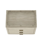 Manhattan Comfort Evelyn Modern 32" Nightstand in Natural (3-Drawer) - Set of 2