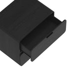 Manhattan Comfort Chrystie Contemporary Modern 26" Nightstand in Black (2-Drawer) - Set of 2