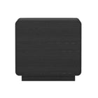 Manhattan Comfort Chrystie Contemporary Modern 26" Nightstand in Black (2-Drawer) - Set of 2