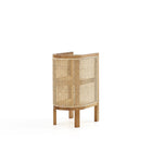 Manhattan Comfort Versailles Industry Chic End Table in Natural - Set of 2