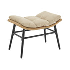 Manhattan Comfort Benson Modern 3-Piece Lounge Chair Set in Cream - Set of 6
