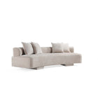 Manhattan Comfort Verandah Mid-Century Modern 2-Piece Sofa Set in Beige - 2-SFAC1669-BE