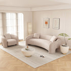 Manhattan Comfort Sylvia Modern Glam 2-Piece Sofa Set in Gold Dust