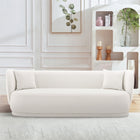 Manhattan Comfort Siri Modern 2-Piece Sofa Set in Cream