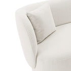 Manhattan Comfort Siri Modern 2-Piece Sofa Set in Cream