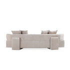 Manhattan Comfort Verandah Mid-Century Modern 2-Piece Sofa Set in Beige - 2-SFLS1617-BE