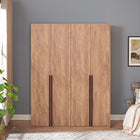 Manhattan Comfort Lee Modern 2-Piece Wardrobe Closet in Golden Brown - 2-WC0012-GB