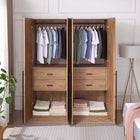 Manhattan Comfort Lee Modern 32" Wardrobe Closet in Golden Brown - Set of 2 - 2-WC002-GB
