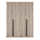 Manhattan Comfort Lee Modern 32" Wardrobe Closet in Rustic Gray - Set of 2