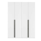 Manhattan Comfort Lee Modern 32" Wardrobe Closet in White - Set of 2