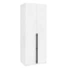Manhattan Comfort Lee Modern 32" Wardrobe Closet in White - Set of 2 - 2-WC002-WH