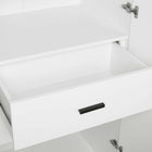 Manhattan Comfort Lee Modern 32" Wardrobe Closet in White - Set of 2 - 2-WC002-WH
