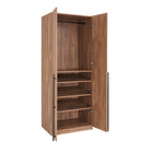 Manhattan Comfort Lee Modern 32" Wardrobe Closet in Golden Brown - Set of 2 - 2-WC003-GB