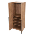 Manhattan Comfort Lee Modern 32" Wardrobe Closet in Golden Brown - Set of 2 - 2-WC003-GB