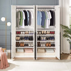 Manhattan Comfort Lee Modern 32" Wardrobe Closet in White - Set of 2 - 2-WC003-WH