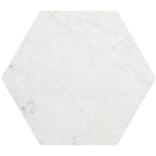 Zuo Bisel Side Table White & Walnut