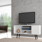 Manhattan Comfort Liberty Mid-Century Modern 53" TV Stand in White