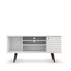 Manhattan Comfort Liberty Mid-Century Modern 53" TV Stand in White