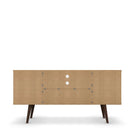Manhattan Comfort Liberty Mid-Century Modern 53" TV Stand in Blue Slate and White