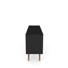 Manhattan Comfort Liberty Mid-Century Modern 53" TV Stand in Black