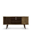 Manhattan Comfort Liberty Mid-Century Modern 53" TV Stand in Rustic Brown
