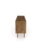 Manhattan Comfort Liberty Mid-Century Modern 53" TV Stand in Rustic Brown and Natural