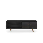 Manhattan Comfort Liberty Mid-Century Modern 63" TV Stand in Black