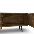 Manhattan Comfort Liberty Mid-Century Modern 63" TV Stand in Rustic Brown