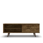 Manhattan Comfort Liberty Mid-Century Modern 63" TV Stand in Rustic Brown