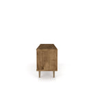 Manhattan Comfort Liberty Mid-Century Modern 63" TV Stand in Rustic Brown and Natural