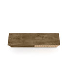 Manhattan Comfort Liberty Mid-Century Modern 63" TV Stand in Rustic Brown and Natural