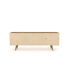 Manhattan Comfort Liberty Mid-Century Modern 63" TV Stand in Rustic Brown and Natural