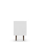 Manhattan Comfort Liberty Mid-Century Modern 71" TV Stand in Blue Slate and White