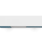 Manhattan Comfort Liberty Mid-Century Modern 71" TV Stand in Blue Slate and White