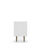 Manhattan Comfort Liberty Mid-Century Modern 71" TV Stand in Natural and White