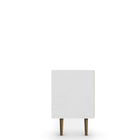 Manhattan Comfort Liberty Mid-Century Modern 71" TV Stand in Natural and White