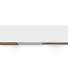 Manhattan Comfort Liberty Mid-Century Modern 71" TV Stand in White and Rustic Brown
