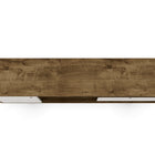 Manhattan Comfort Liberty Mid-Century Modern 71" TV Stand in Rustic Brown and White