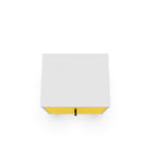 Manhattan Comfort Liberty Mid-Century Modern 18" Nightstand in White and Yellow (2-Drawer)
