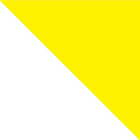 Manhattan Comfort Liberty Mid-Century Modern 18" Nightstand in White and Yellow (2-Drawer)